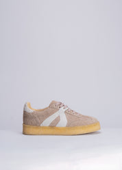 PERSIS - SNEAKER TAUPE IN CAMOSCIO LAVATO