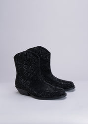 PAIGE - BLACK TEXANO WITH CRYSTALS