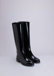 MAMOU - BLACK POLISHED BOOT