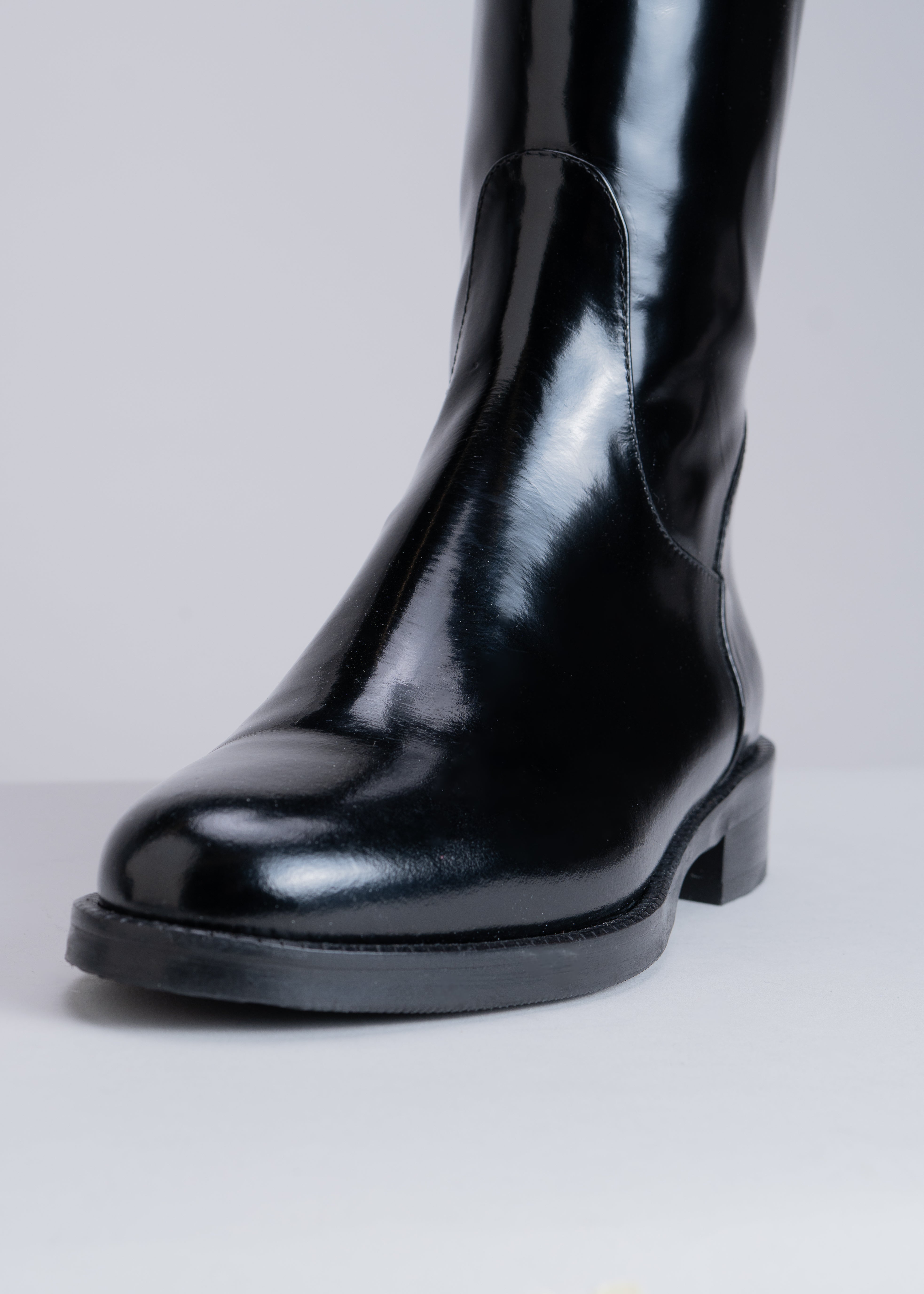 MAMOU - BLACK POLISHED BOOT