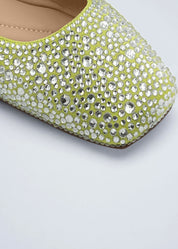 PANAMA - BALLERINA LIME CON CRISTALLI 