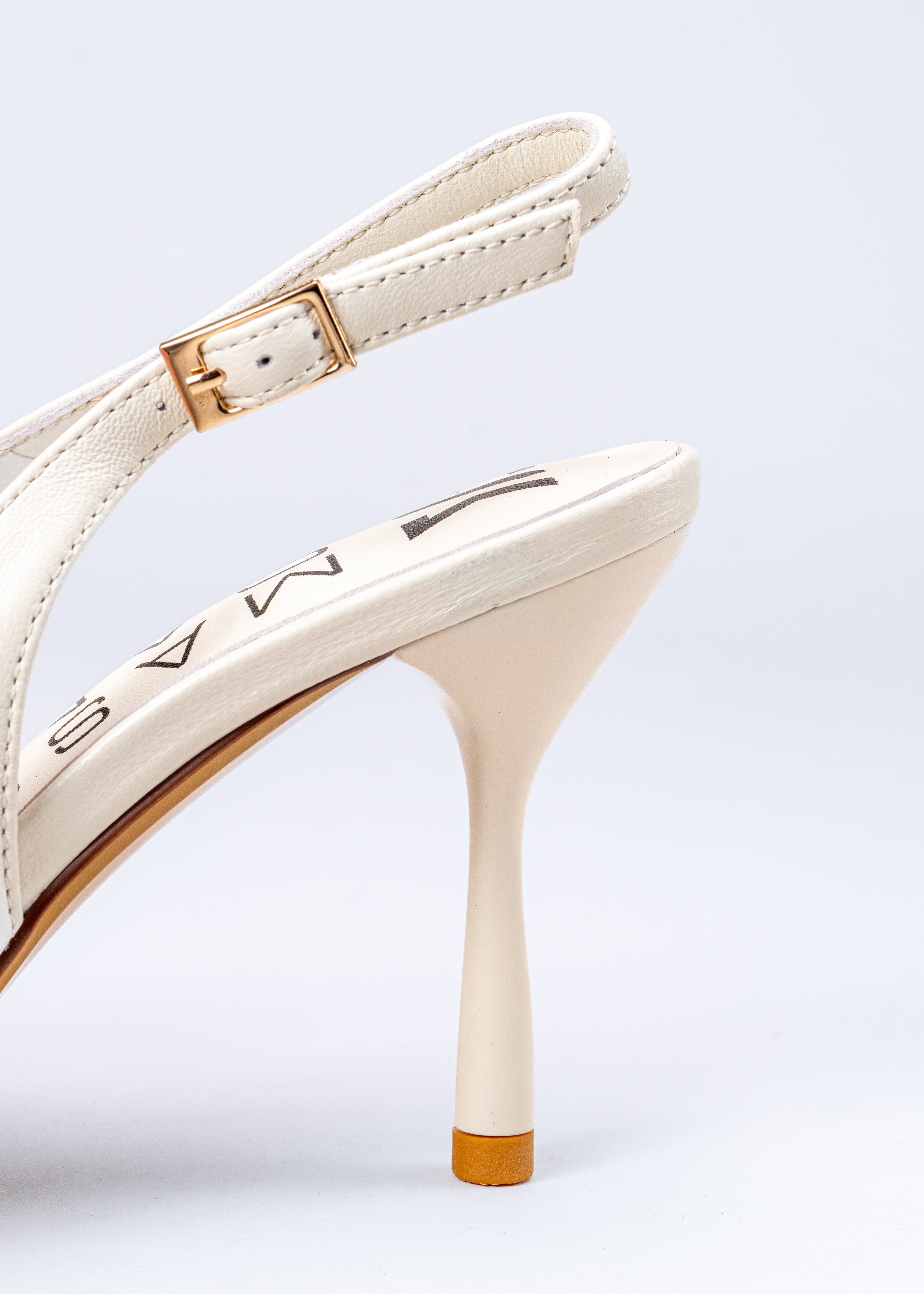 RAYA - WHITE NAPPA LEATHER SLINGBACK