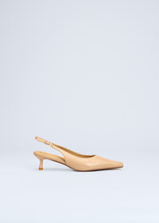 ROSE - MOCHA MOUSSE NAPPA LEATHER SLINGBACK